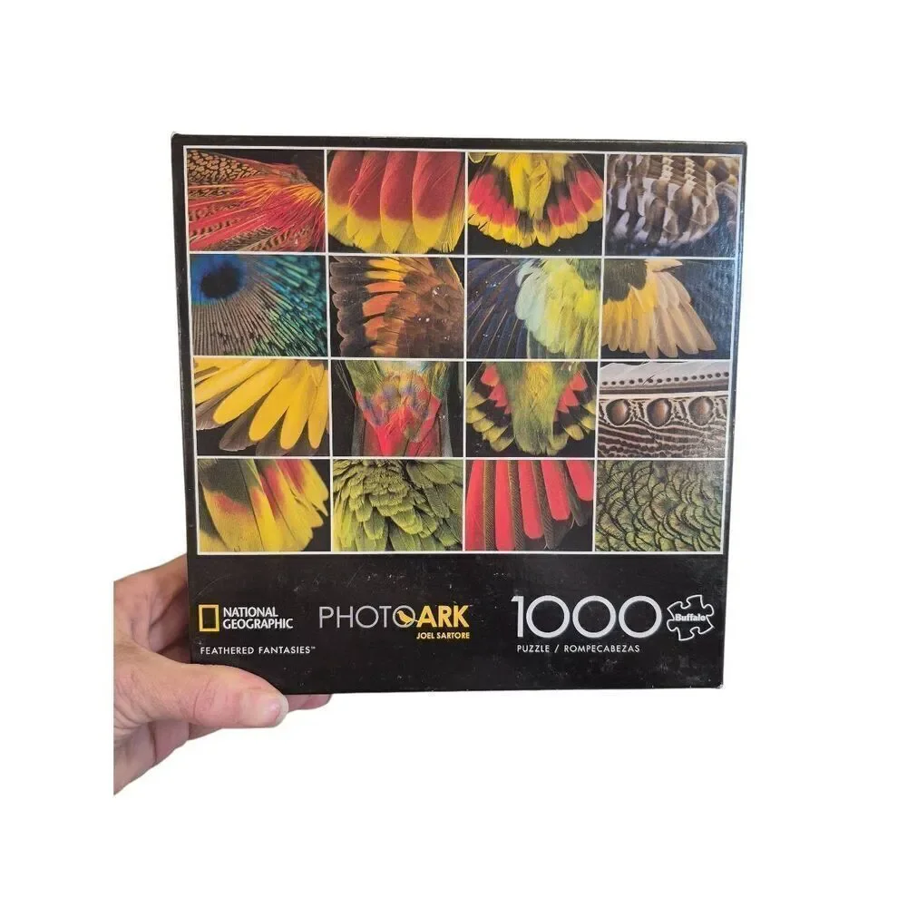 Buffalo Games National Geographic Photoark Feathered Fantasies 1000 pc Jigsaw Pu